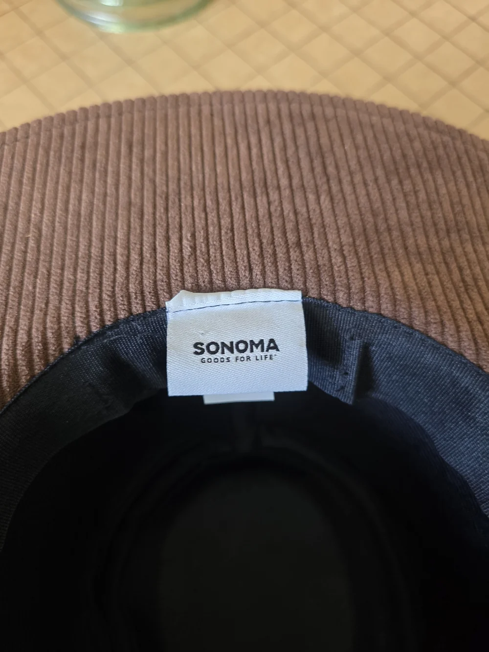 Sonoma Corduroy Wide-Brim Hat in Brown Boho Festival Fall Accessory